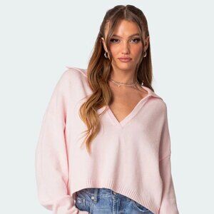 Edikted Marcie Oversize Cropped Sweater